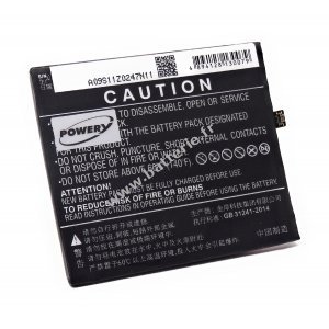 Batterie pour smartphone Meizu Pro 6 Plus / M686 / type BT66