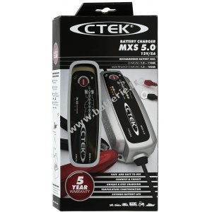 CTEK MXS 5.0 Chargeur de batterie avec compensation automatique de la temprature 12V 5A prise UE