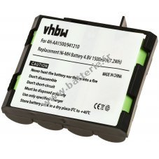 Batterie standard compatible avec le Compex type 4H-AA1500, 941210 4,8V  1500mAh (non d'origine) »