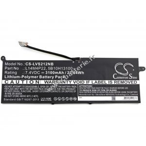 Batterie pour ordinateur portable Lenovo IdeaPad S21E-20 / type L14M4P22