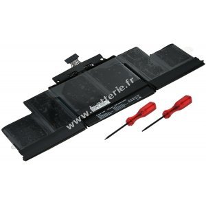 Batterie pour ordinateur portable Apple MacBook Pro cran Retina 15 A1398 / type A1494