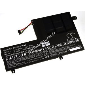 Batterie pour ordinateur portable Lenovo Yoga 510 / Yoga 510-14IKB / Type L15L2PB1