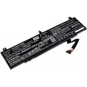 Batterie pour ordinateur portable Dell Alienware 13 R3 / ALW13C / Type TDW5P