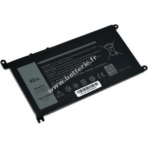 Batterie adapte  un ordinateur portable  cran tactile 2 en 1 Dell Inspiron 14 5481 Series, 14 5482 Series, Type YRDD6