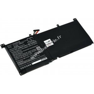 Batterie adapte aux ordinateurs portables de jeu Asus Rog G501VW-FY106T, Rog G501VW-FY107T, type C41N1524 et autres.