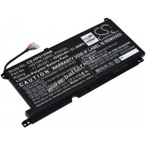 Batterie adapte  l'ordinateur portable HP Pavilion Gaming 15/ type HSTNN-DB9G / PG03XL(attention  la forme de construction !)