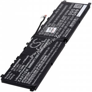 Batterie adapte  l'ordinateur portable MSI GP 66, GP 76, Leopard 10UG, type BT Y-M57