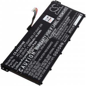 Batterie pour ordinateur portable Acer Swift 3 SF314, Spin 5 SP515, Nitro 5 AN515, type AC14B7K/ type KT.000407.006