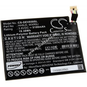 Batterie pour Tablet Dell Venue 8 Pro 5855 / Type 0HH8J0