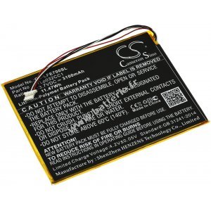 Batterie pour Tablet Leapfrog Epic 7 / 31576 / Type TLp032CC1