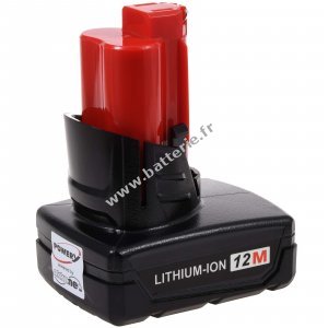 Batterie pour perceuse Milwaukee Drill 2207-21 / type M12