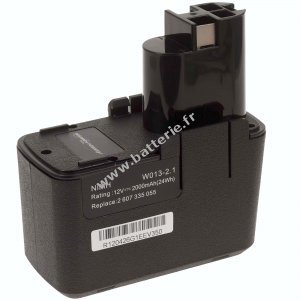 Batterie pour outils lectriques Bosch 12V 2000mAh NiMH Wabe (Flach) 2000mAh