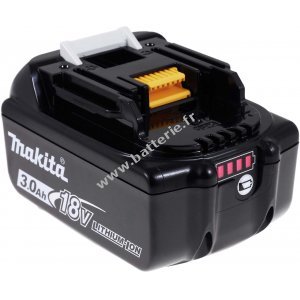 Batterie pour outils lectriques Makita Blockakku type BL1830 originale avec LED
