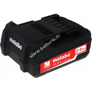 Batterie pour outils lectriques Metabo BS 14.4 LTX Impuls/ type 6.25467 2000mAh originale