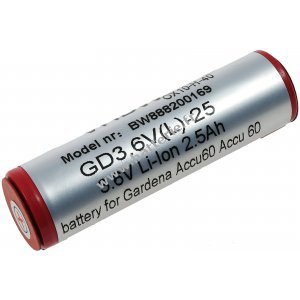 Batterie pour Gardena coupe-bordures 8800 / type Accu60 Li-Ion