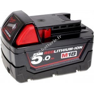 Batterie pour Milwaukee type M18 B5 / 4932430483 originale