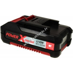 Einhell Batterie Power X-Change Li-Ion 18V 2,0Ah pour les appareils Power X-Change Original