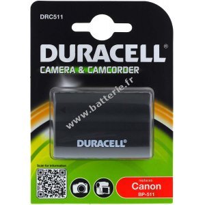 Batterie Duracell DRC511 pour Canon type BP-511