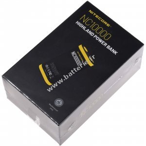 Nitecore Powerbank NC10000 10000mAh + clairage LED 50 lumens