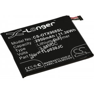 Batterie adapte pour tlphone portable, Smartphone Alcatel One Touch A3 XL / OT-5099D / Type TLp030JC et autres