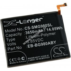 Batterie adapte au smartphone, tlphone mobile Samsung Galaxy S20, SM-G980F, type EB-BG980ABY a.o.