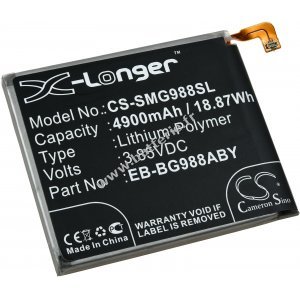 Batterie adapte au tlphone mobile, smartphone Samsung Galaxy S20 Ultra , SM-G988U, type EB-BG988ABY a.o.