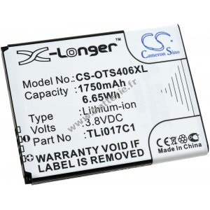 Batterie adapte au tlphone mobile, smartphone Alcatel One Touch Pop 3 4.5, OT-5017, type TLi017C1 a.o.