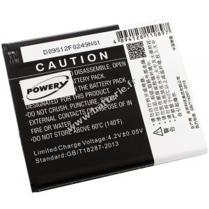 Batterie pour smartphone Modelo ZA950 / type KLB200N289