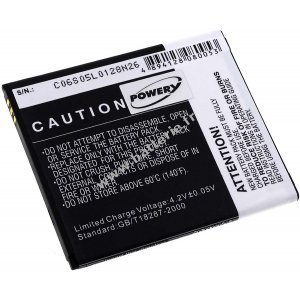 Batterie pour Mobistel Cynus T5 / type BTY26182