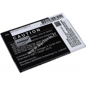 Batterie pour Mobistel Cynus T7 / type BTY26186 2600mAh