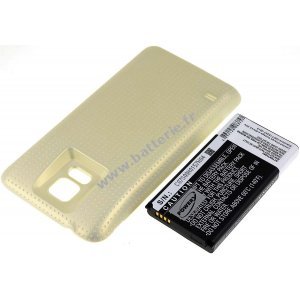Batterie pour Samsung Galaxy S5/ type EB-B900BC gold 5600mAh