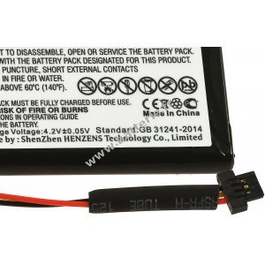 Batterie adapte pour GP S Navigation TomTom V3 / N14644 / Type 6027A0093901 et autres