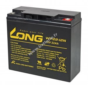 Batterie au plomb-acide KungLong pour fauteuil roulant lectrique Invacare Lynx SX-3