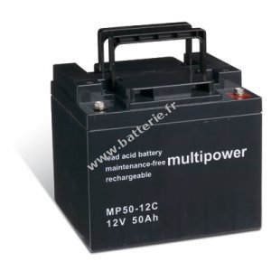 Batterie plomb-acide  (multipower)  dcharge profonde pour chaise roulante lectrique Meyra Ortopedia Cityliner 412