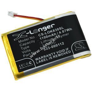 Batterie pour Logitech K830 / type 533-000112