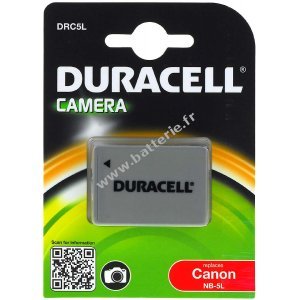 Batterie Duracell DRC5L pour Canon type NB-5L