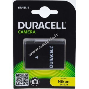 Batterie Duracell pour Nikon EN-EL14 1100mAh