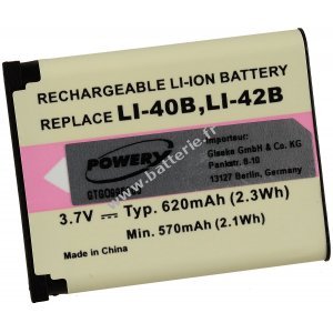 Batterie pour Olympus Li-40B