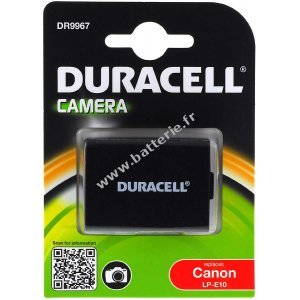 Batterie Duracell DR9967 pour Canon type LP-E10