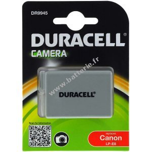 Batterie Duracell DR9945 pour Canon type LP-E8