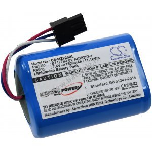 Batterie adapte  l'imprimante mobile Zebra MZ220, MZ320, type M3I-0UB00000-03 a.o.