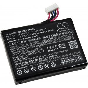 Batterie adapte  l'imprimante mobile Zebra ZQ200, ZQ210, ZQ220, type P1105740