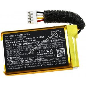 Batterie adapte au haut-parleur, Speaker JBL Clip 4, type GSP903052