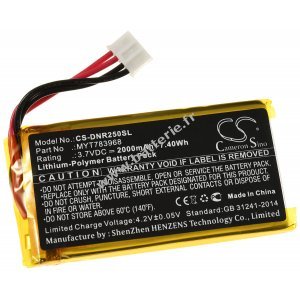 Batterie pour tlphone satellite DeLorme InReach SE / InReach Explorer / Type MYT783968