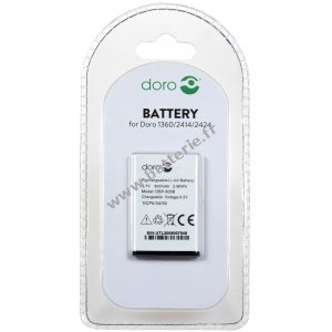 Doro Batterie pour tlphone portable Doro 1360, 2414, 2424, type DBR-800A