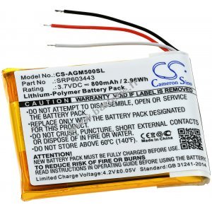 Batterie pour casques sans fil Astro Gaming A50 / type SRP603443