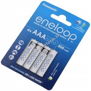 Panasonic eneloop Micro Batterie AAA HR03 HR-4UTG 800mAh NiMH 4-pack