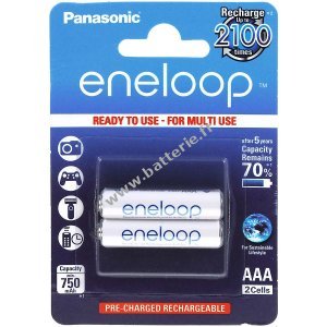 Panasonic Pile eneloop AAA blister de 2 (BK-4MCCE/2BE)