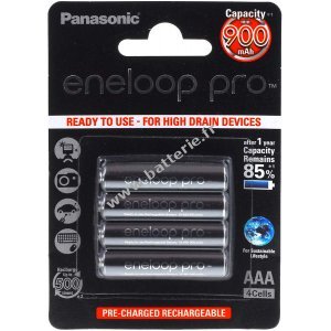 Panasonic eneloop Pro Battery AAA - Blister de 4 (BK-4HCCE/4BE)