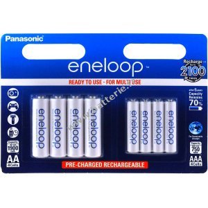 Panasonic eneloop Batterie AA / AAA - 2x Blister de 4 / Type BK-KJMCCE44E